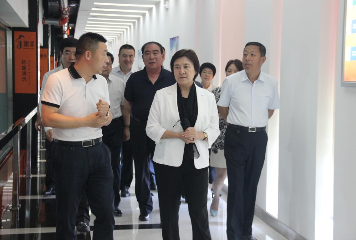 自治區黨委副書(shū)記、自治區主席布小林蒞臨協(xié)會(huì )會(huì )長(cháng)單位——蒙羊牧業(yè)公司視察調研