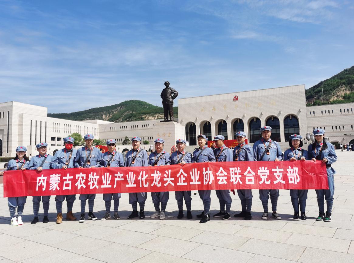 內蒙古農牧業(yè)產(chǎn)業(yè)化龍頭企業(yè)協(xié)會(huì )聯(lián)合黨支部赴延安革命圣地開(kāi)展“學(xué)黨史、感黨恩、跟黨走”主題黨日活動(dòng)